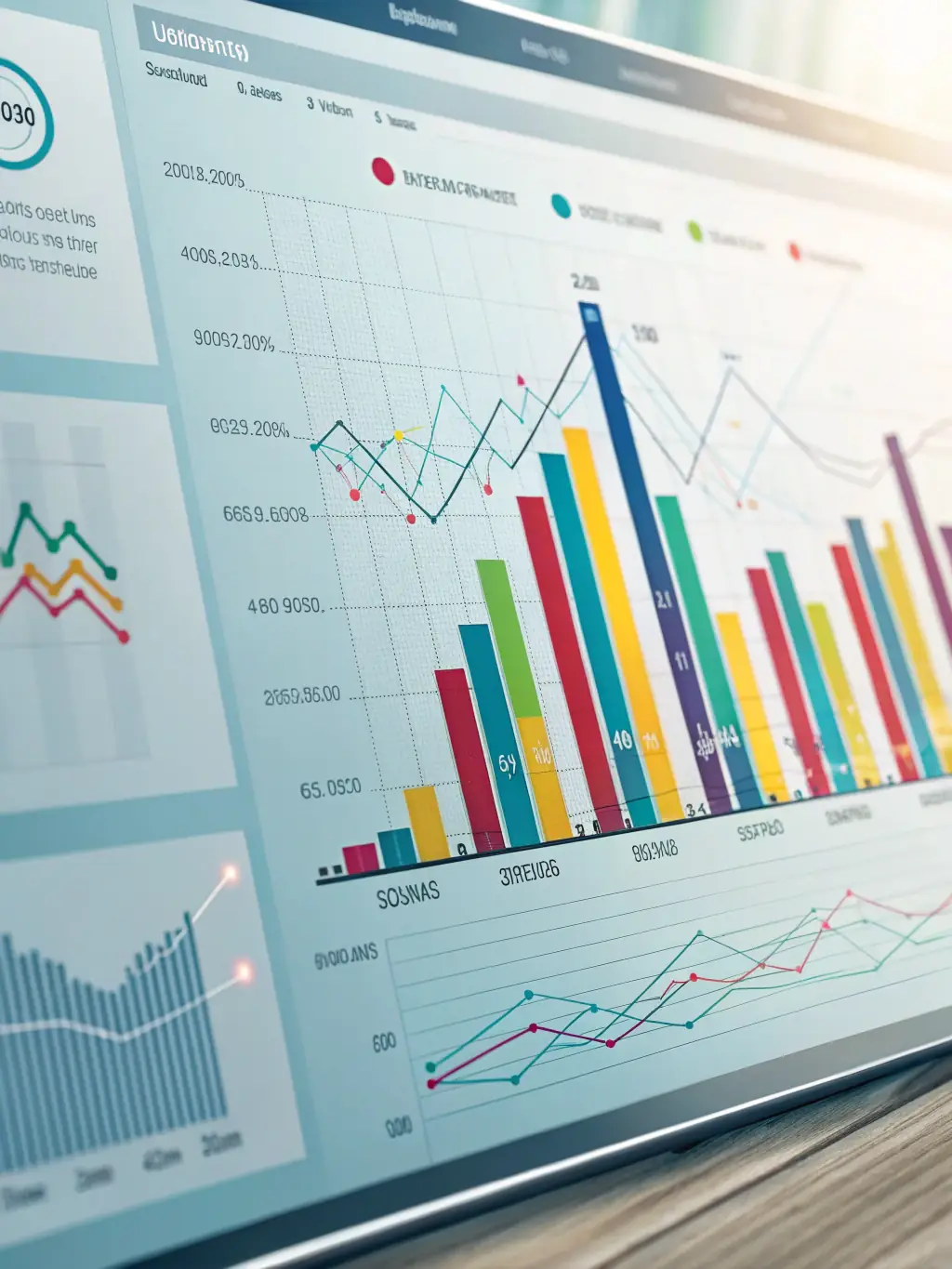A graph showing data trends and analytics results from NeuraFort Analytics, used to represent the NeuraFort Analytics solution on the NeuraFort Group website.